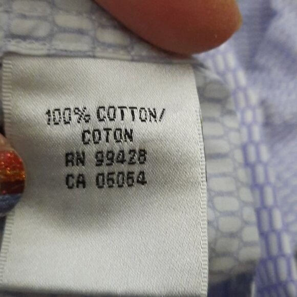 Bugatchi Long Sleeve 100% Cotton Classic Fit Dress Shirt - Picture 6 of 10